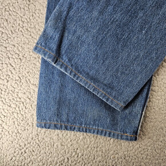Levis Jeans Mens 38x32 (40x30) Blue 513 Slim Straight Modern - Picture 15 of 16